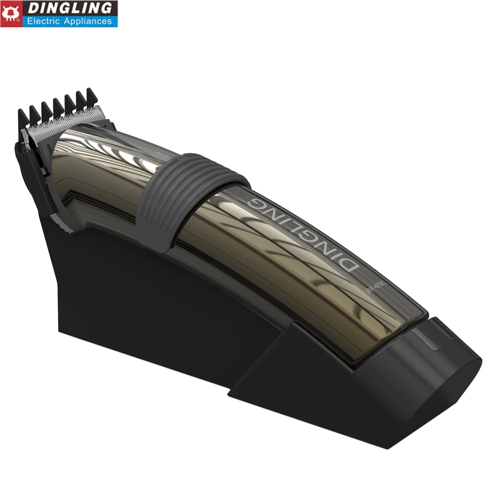 Dingling-Aparador de pêlos recarregável para homens, aparador de cabelo profissional, lâmina de aço carbono, 4 horas Charge Time, 220V, 50Hz