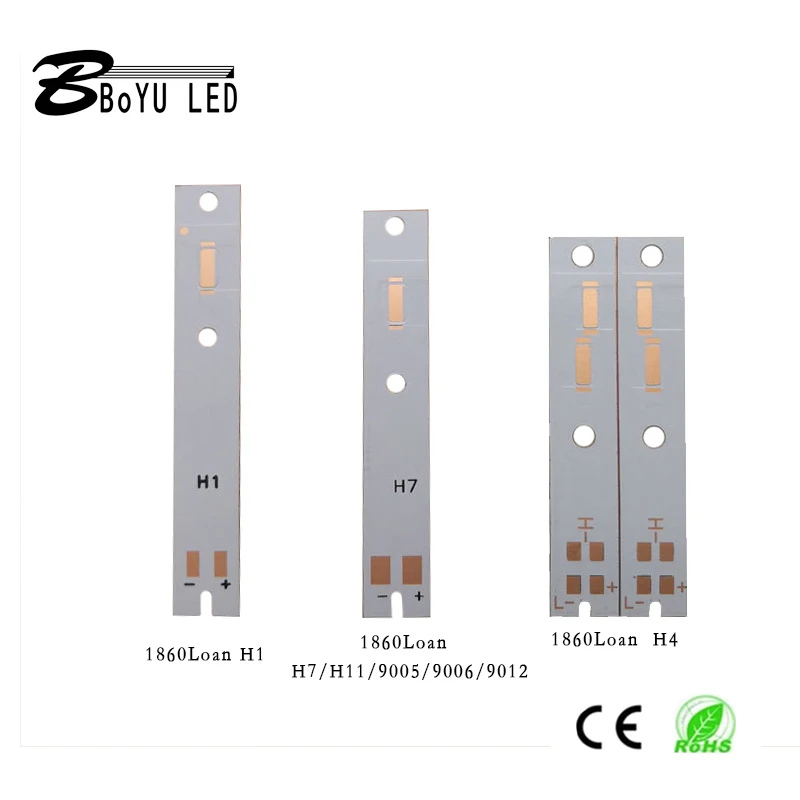 20pcs car headlight LED 3570 1860 copper substrate radiator 9005 h1h4 h7 h11 XHP50 XHP70 single-sided copper substrate