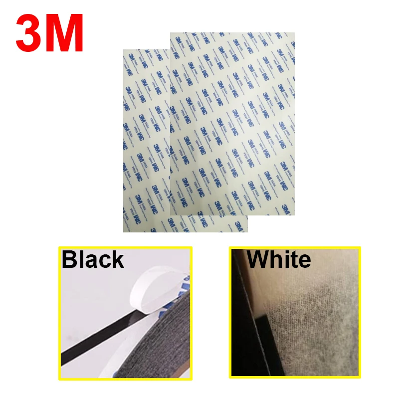 2sheets Pre-cut A4 Size 3M 9448 Double Sided Adhesive Tissue Tape, widely Use for Home, Office, Student, Phone Repair Fix