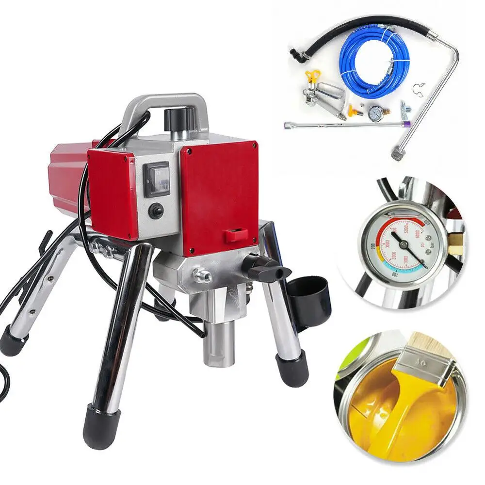 

1800W 550 High Pressure Airless Wall Paint Spray Gun Sprayer Spraying Machine 220V