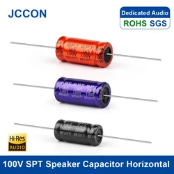 10Pcs 100V SPT Speaker Capacitor Horizontal Frequency Divider Crossover Polypropylene Non-Polarity 1.5 2.2UF 3.3UF 4.7UF 5.6UF