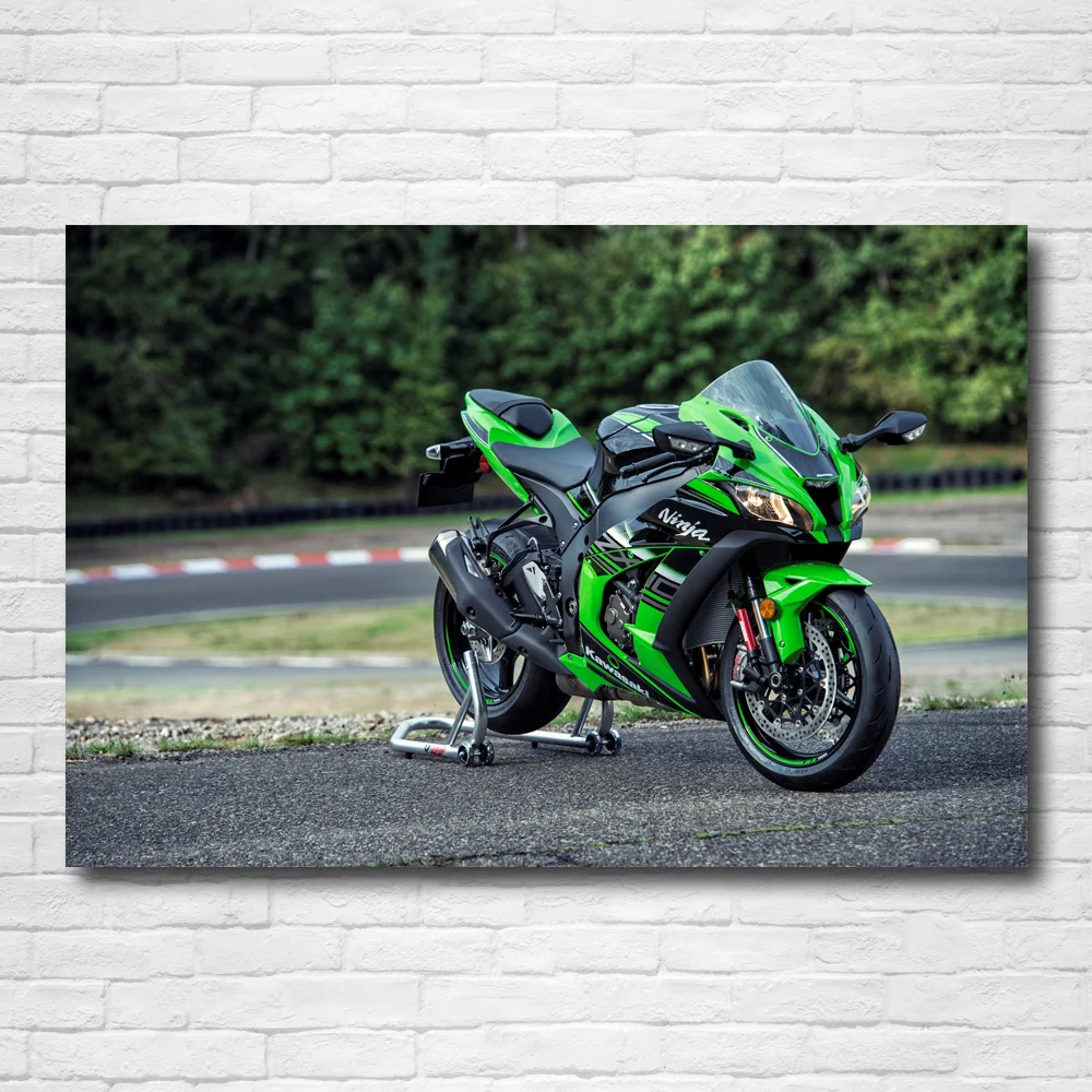 

Superbike Kawasaki Ninja ZX 10R Wallpaper Canvas Print Posters Wall Art Painting for Living Room Decor