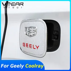 Vtear For Geely Coolray SX11 BelGee X50 Fuel tank cover exterior frame cap trim Car chrome styling Mouldings accessories parts