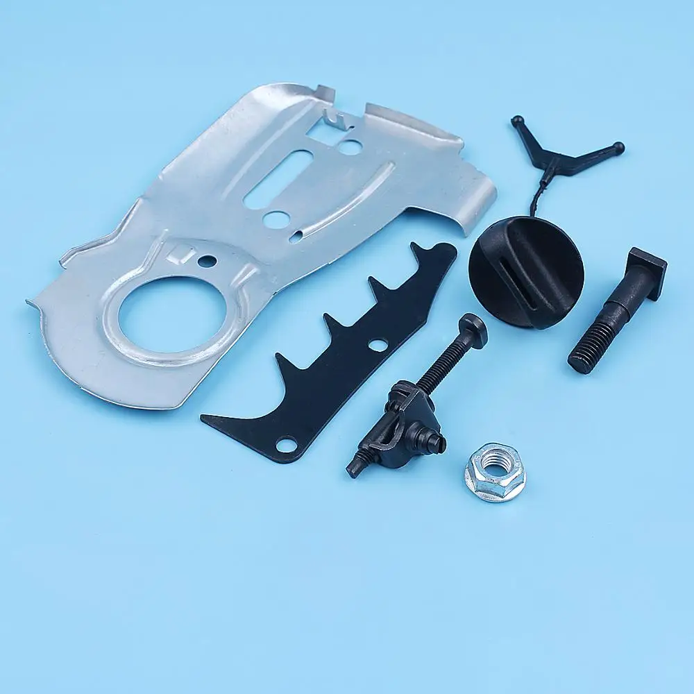 체인 텐셔너 조절기 오일 캡 바 가이드 플레이트 너트 키트, Husqvarna 350 345 340 Jonsered 2141 2145 2150 체인톱 교체 부품
