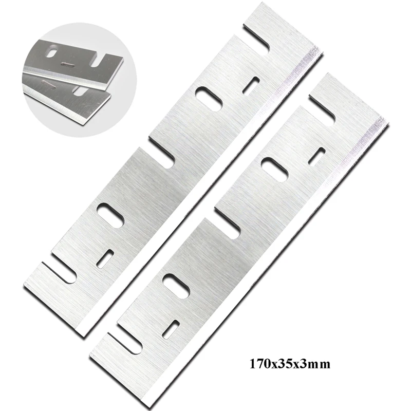 1806B HSS Planer Blades Knives compatible Pneumatics 6-7/10 Inches Replacement  170x35x3mm for Makita 1806B Planer 2pcs