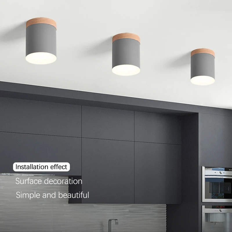 Intelligent Voice Control Dimming And Color Matching Led Macarone Living Room Corridor Hole Free Downlight