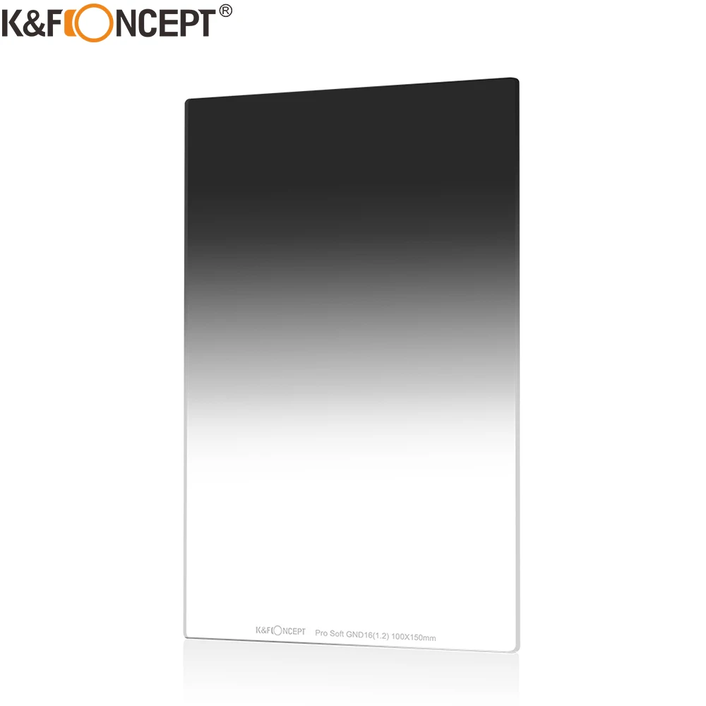 

K&F Concept ND16(1.2) Square Neutral Density Filter Multi Coated 100X150mm Pro Soft Grad With Bag For Canon Sony Camera Lenses