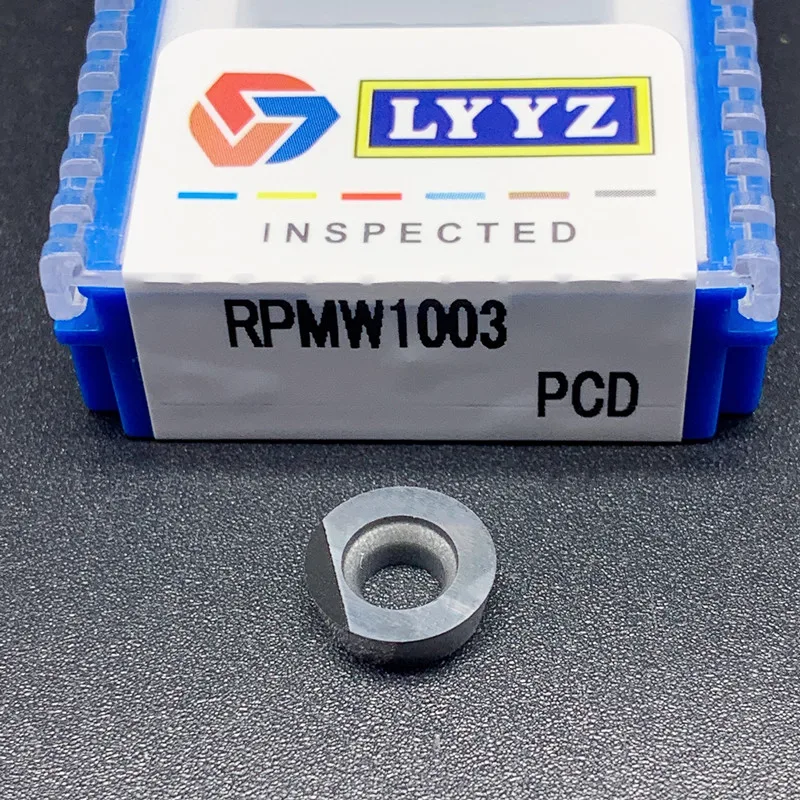 Rpmt1204/rpmw1003 pcd cbn CNC丸型フライスインサート,アルミニウム/鋼用ブレード