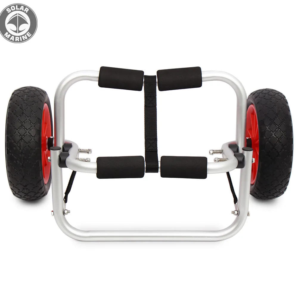 

Solar Marine Outdoor Lightweight Foldable Boat Carrier Kayaking Cart Portable Folding Trolley Cart For Canoe Fishing Boats