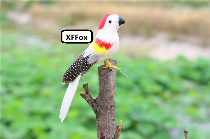 cute real life white pearl bird model foam&furs simulation parrot bird gift about 18cm xf2579