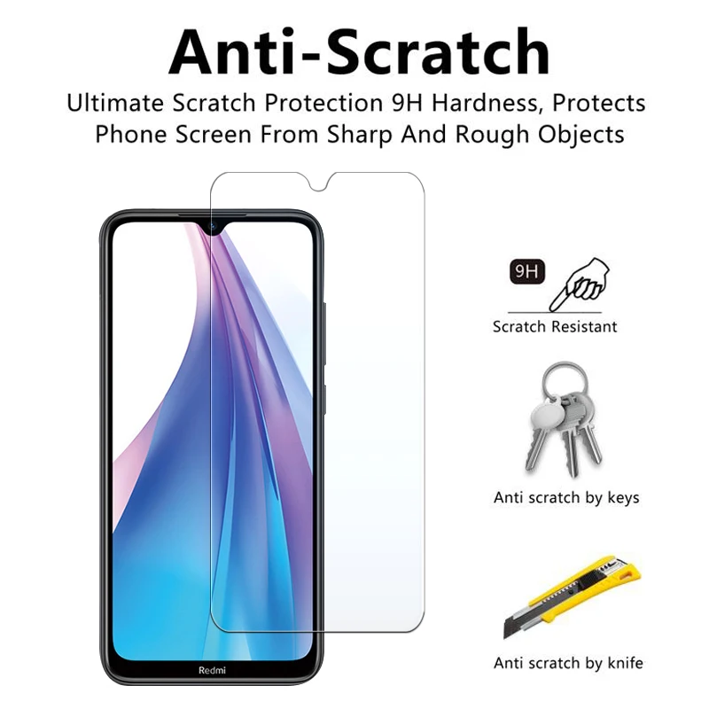 Vidrio templado para xiaomi redmi note 8t Protector de pantalla de vidrio protector para note8t notes 8 t t8