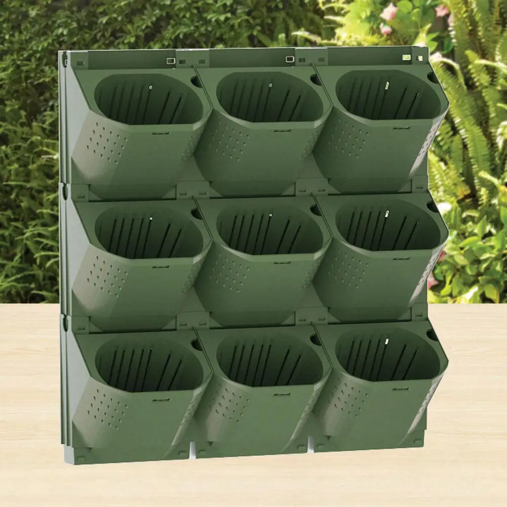 Outdoor Wall Mounted Three-dimensional Greening Plant Flower Pot Container Box Lightweight Heat Resistance Cold Resistance Durab