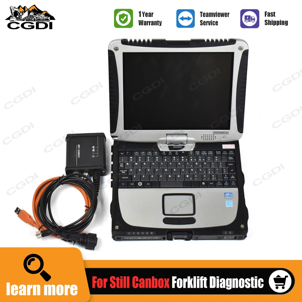 

For Stil Incado Box Diagnostic Kit JUDIT 4 Jungheinrich Linde canbox for Still forklift Diagnose tool canbox STILL CF19 laptop