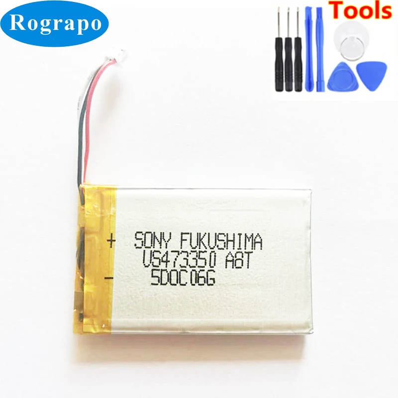 

Новый Аккумулятор 616-0206 для iPod Classic 4-го поколения/фото U2 A1059 20 40 Гб Аккумулятор 3,7 в Li-полимерная батарея 3-проводной разъем + Инструменты