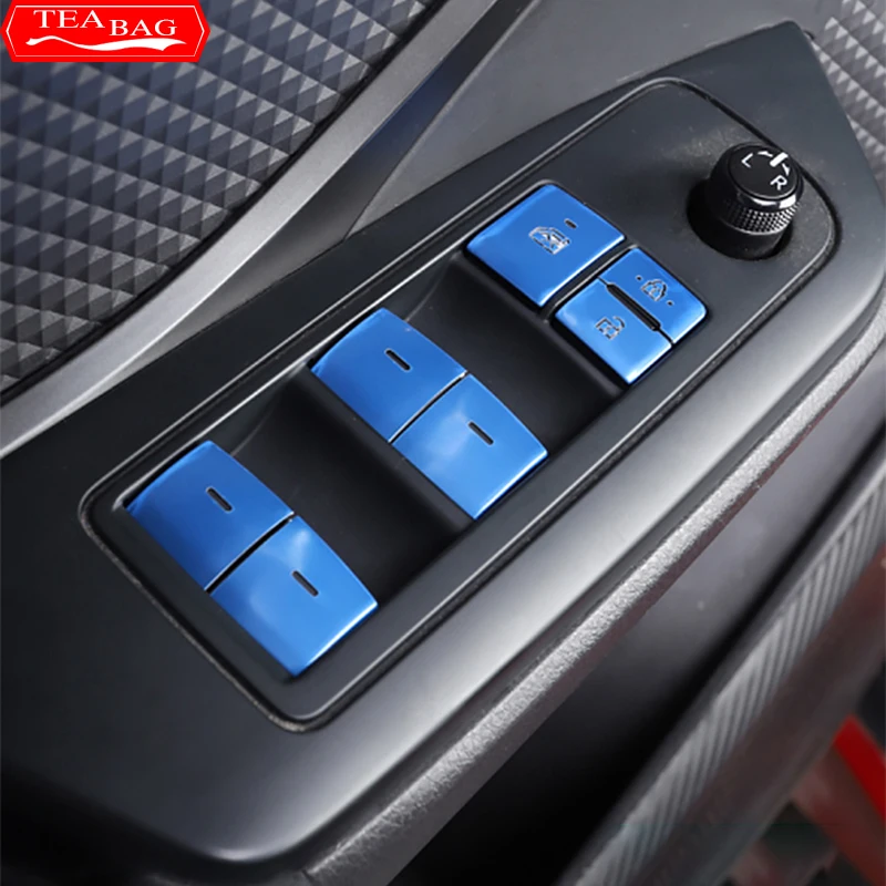 

For Toyota C-HR CHR C HR 2017-2020 Car Window Shifter Button One-touch Ignition Start Decorative Stickers Accessories For LHD