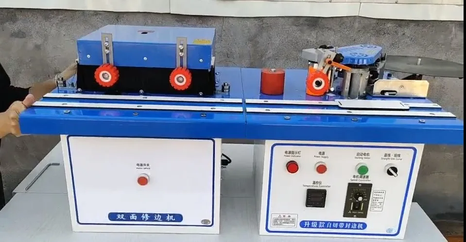 Push-pull wood edge banding machine, trimming and end cutting function, can be used for straight line, curve + automatic break b