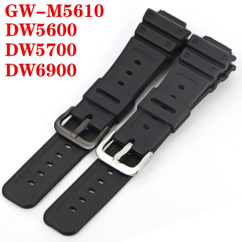 Suitable For casio-Watches Watchband Silicone Rubber Bands EF Replace Electronic Wristwatch Band Sports Watch Straps GW-M5610