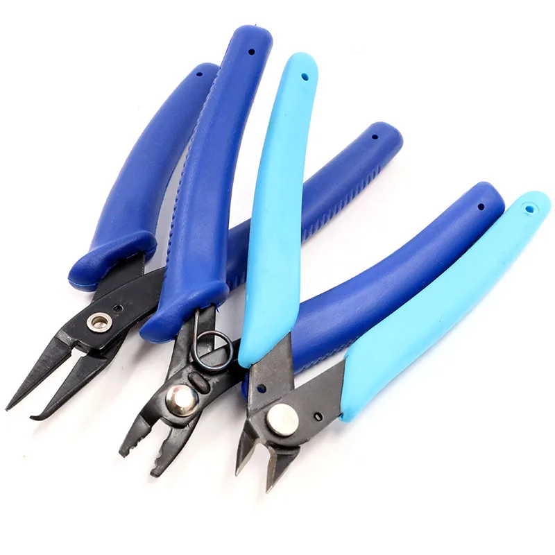 Multifunction Split Ring Opener Pliers Jewelry Beading Crimping Crimper Pliers Tool With Mini Diagonal Pliers DIY Hand Tools