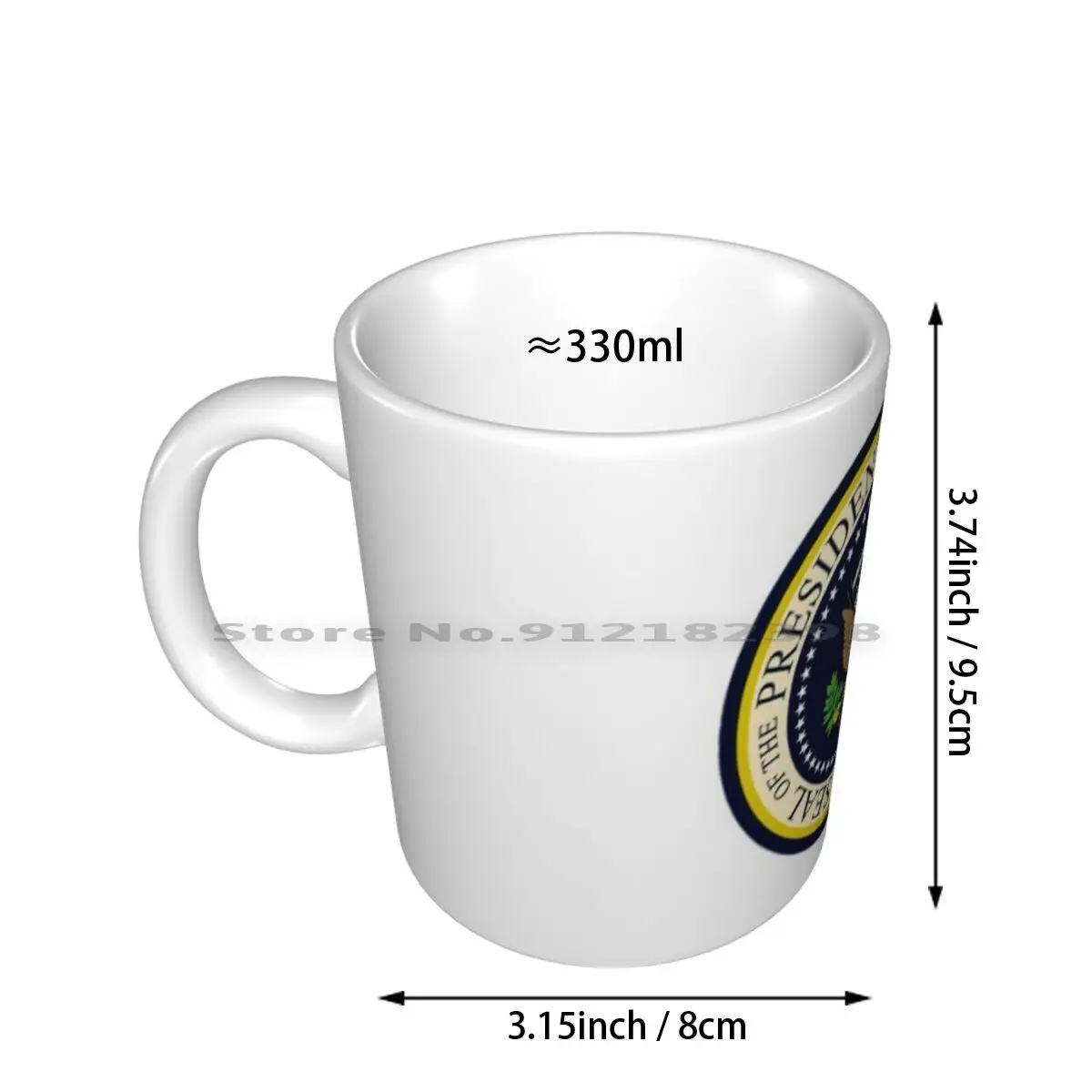 Classic-The Presidential Seal Ceramic Mugs Coffee Cups Milk Tea Mug Usa President Seal America Trump Us Government Logo States