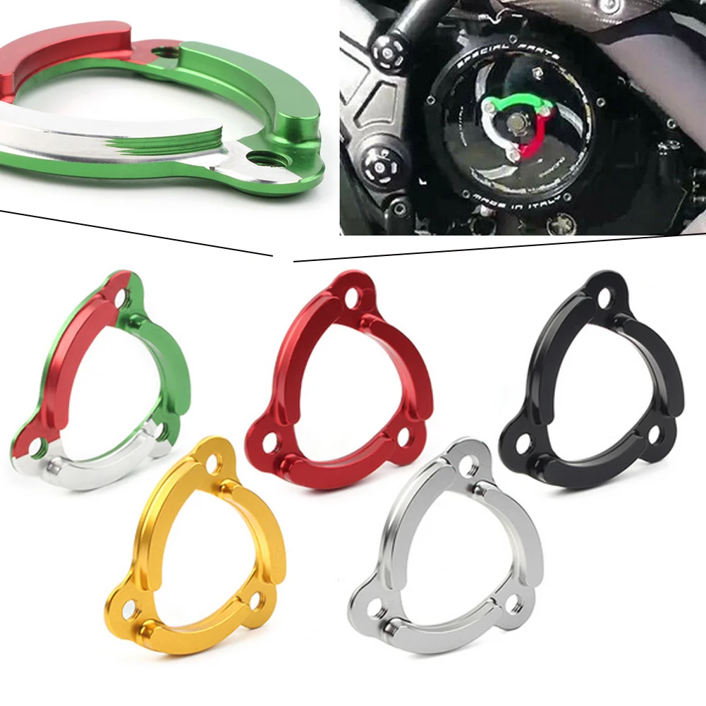 

1Pcs CNC Motorcycle Racing Clear Clutch Cover & Spring Retainer For Ducati 959 1199 1299/Monster 821 /Scrambler 1100 / MTS1200