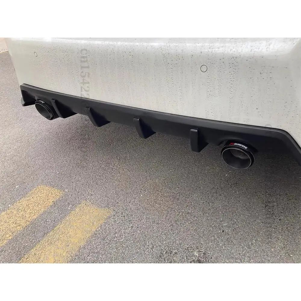 Rear Bumper Diffuser Lip Exhaust Pipe Splitter Cover Exterior Part Spoiler Deflector For Honda Civic 10th Gen 2016-2020 Sedan