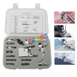 15PCS HOME FEET SET FIT FOR LOW SHANK SEWING SINGER BROTHER Babylock Bernina Janome# CY-015