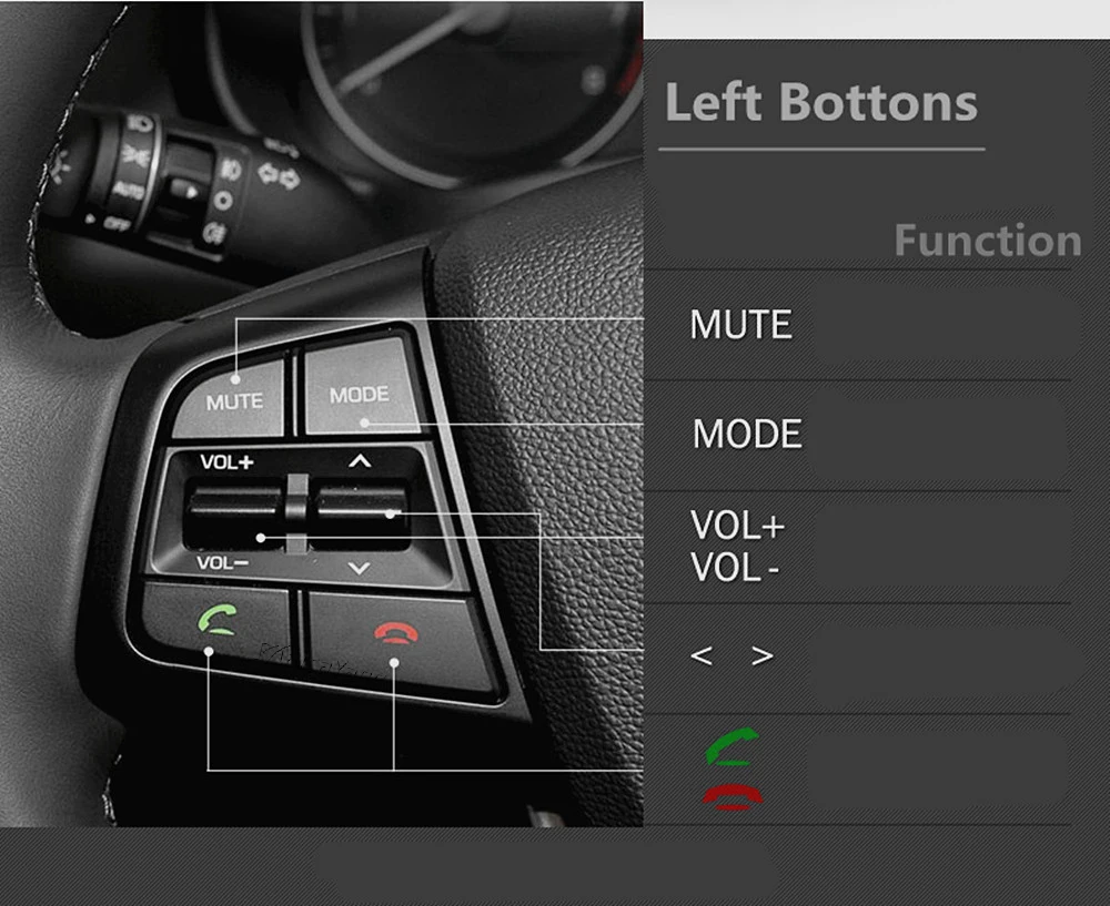 96700C9000 For Hyundai ix25 creta 1.6 2.0 2016-2019 Left Steering Wheel Cruise Control Remote Control Switch button 96700C90004X