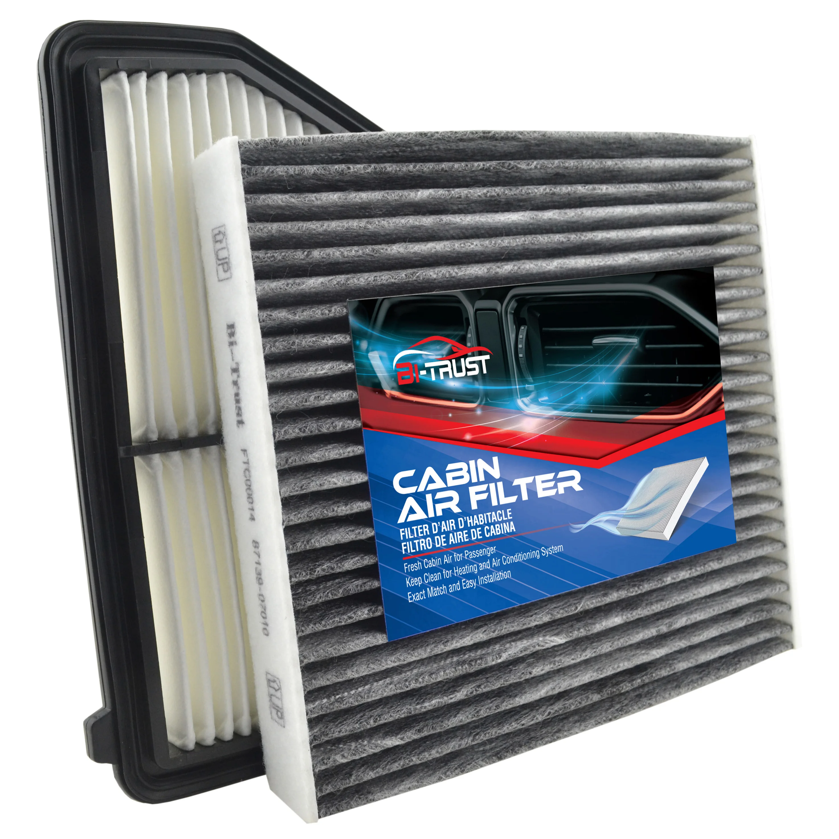 Bi-Trust Combo Set Engine & Cabin Air Filter for Honda Civic 2.0L 2016-2019 CF11182 CA12051 17220-5BA-A00