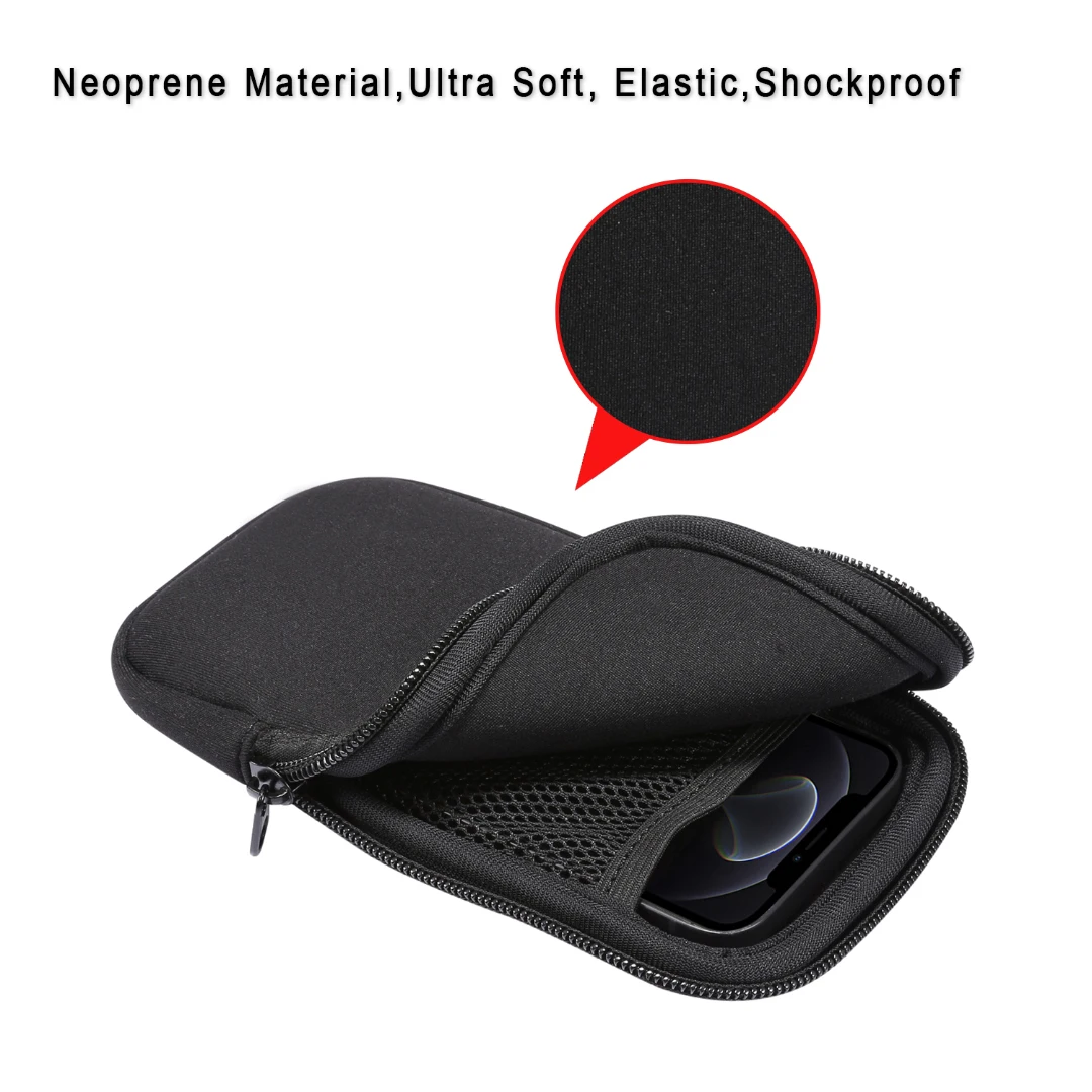 Neoprene Bag Case For Google Pixel 8 7 6,iPhone 13 14 Pro Max,Nothing Phone 1,Cubot Pocket,Oukitel C31,TCL 30 V 5G 303 30Z Pouch