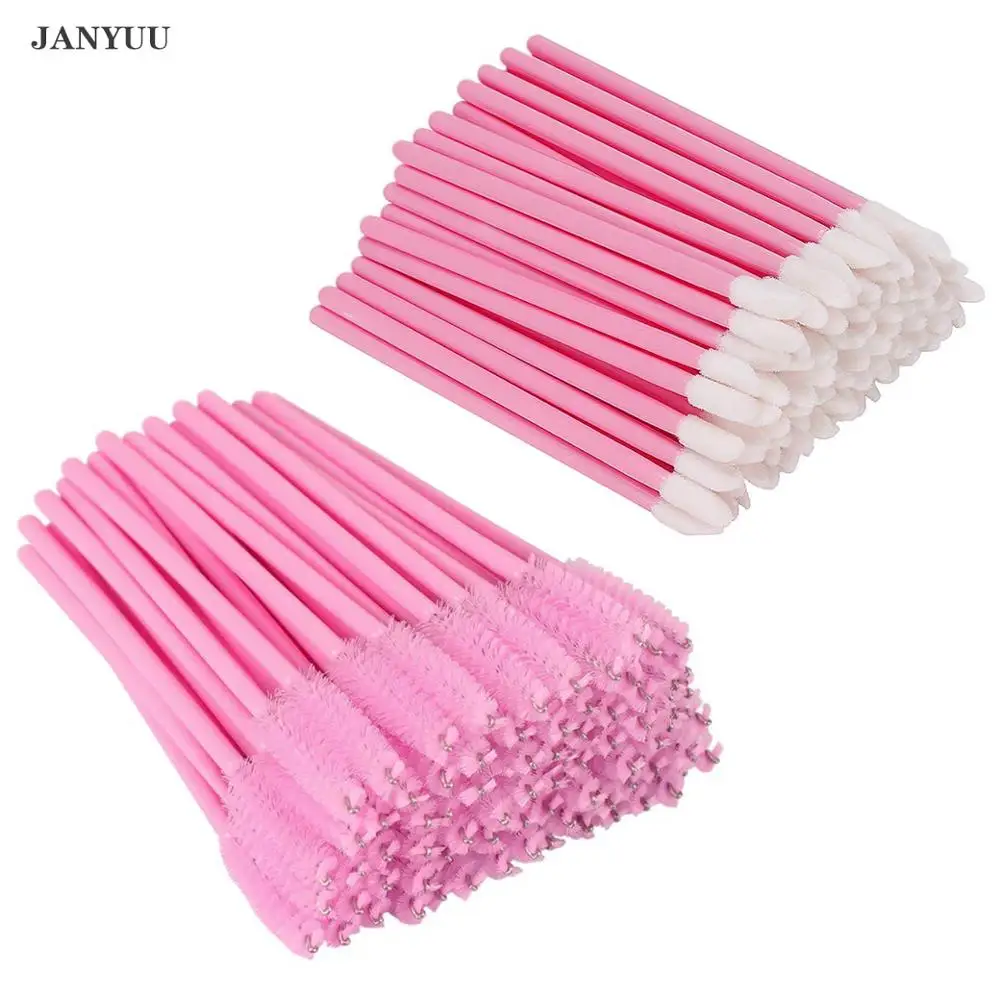 

500PCS Mascara Brushes Wands Applicator Eyelash Brush With 500PCS Lip Brushes Lipstick Lip Gloss Wands Applicator Makeup Tools