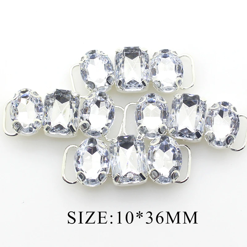 10PCS 36mm Rhinestones Shoe Buckles Decoration Accessories DIY Handwork Shoelace Shiny Individuality Fitting