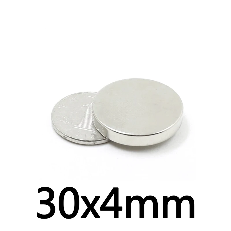 10/20/50 Pcs 30x4 mm Permanent NdFeB  Magnet 30mmx4mm N35 Round Neodymium Magnets 30x4mm Strong Disc Magnet 30*4 mm