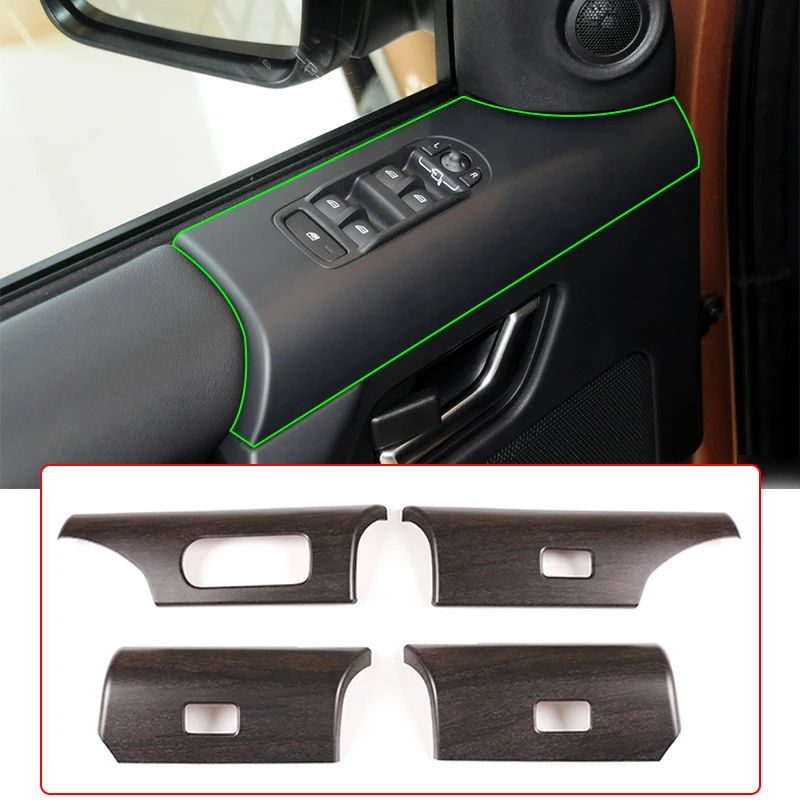 

Oak Wood Grain,For Land Rover Freelander 2 2012-2015 Car Door Window Glass Lift Button Panel Decoration Cover,Interior Accessory