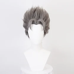 KopiercHirose-Perruques de Cosplay Courtes Grises, Cheveux Synthétiques à Degré de Chaleur (Besoin de Styler avec ABLE Self)