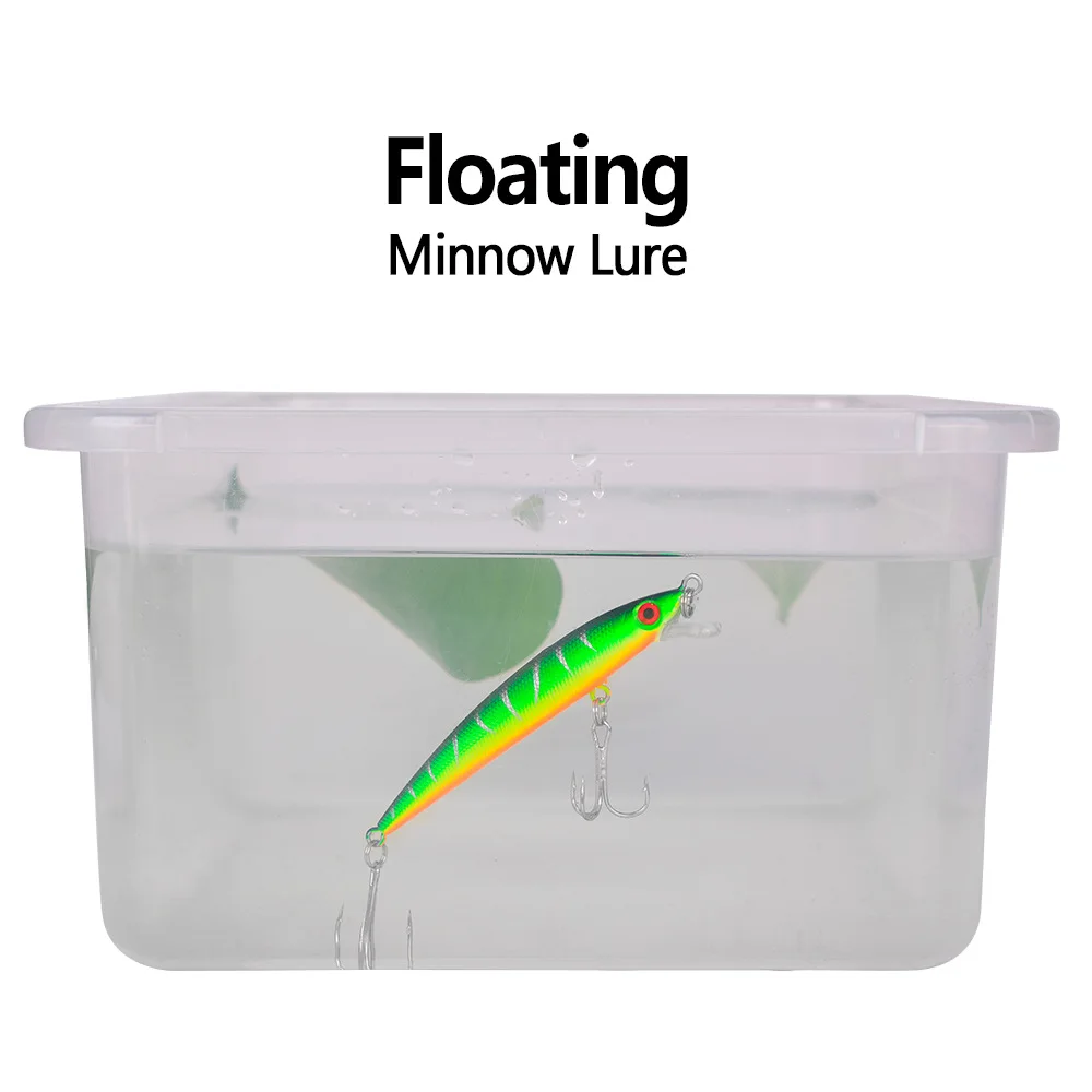 Señuelo flotante Minnow Wobbler con ojos 3D para Lucio - imagen 5