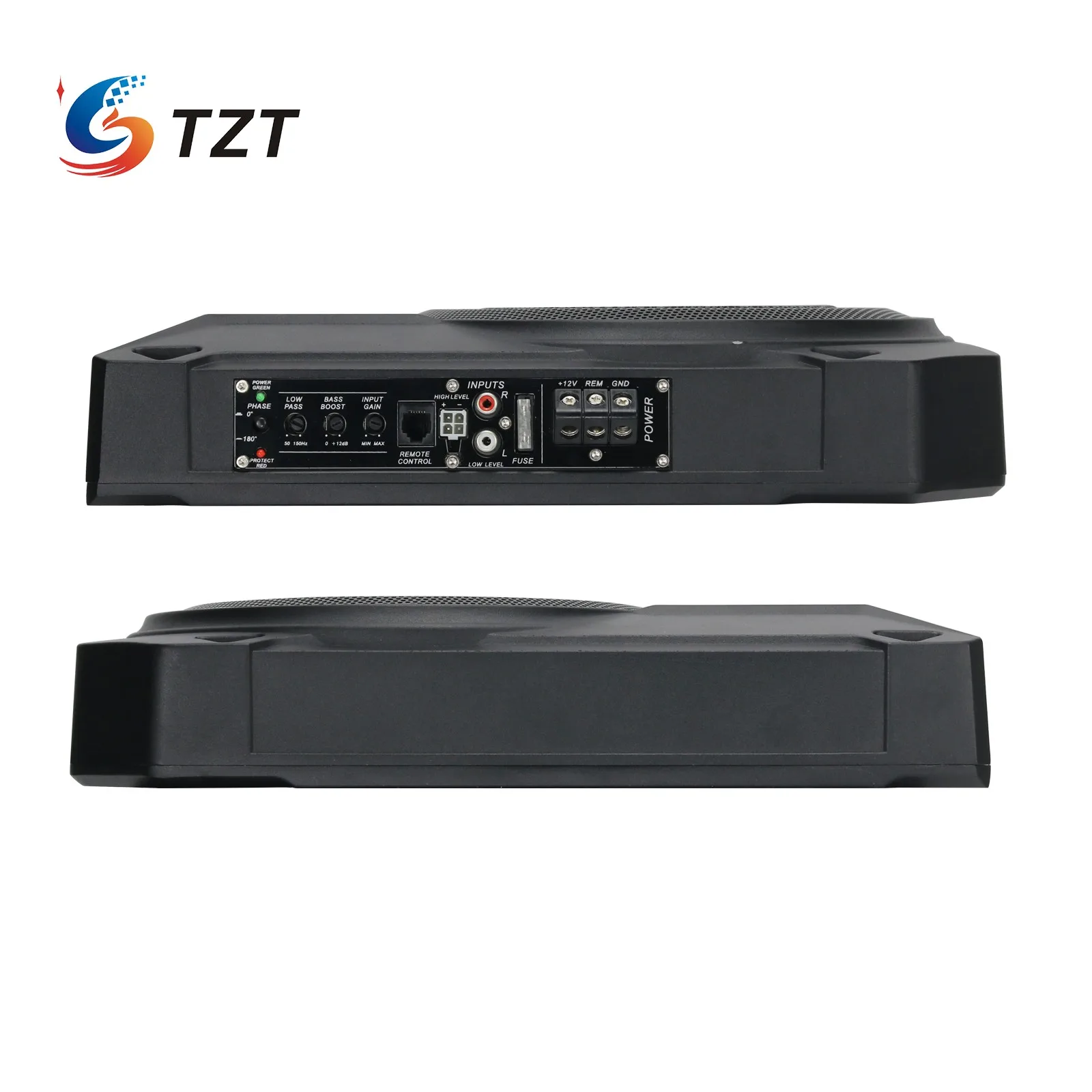 TZT PUZU PZ-SU1010 10 "سيارة الصوت النشط مضخم الصوت 600 واط رقيقة جدا المتكلم المثبتة تحت المقعد