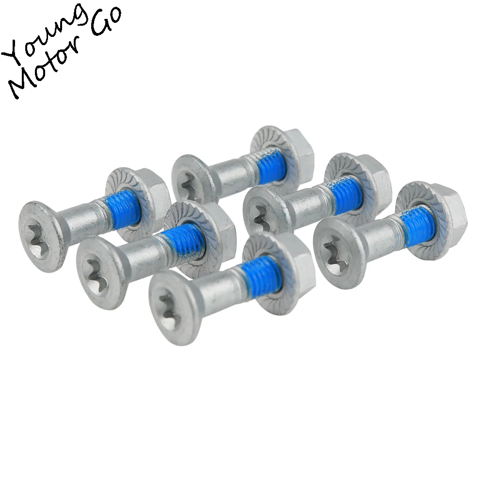 Universal 6 pcs M8 Sprocket Bolts Crankset Chainwheel Screws Nuts Washers For SX EXC EXCF SXF CR CRF YZF WRF KXF KLX DRZ RMZ