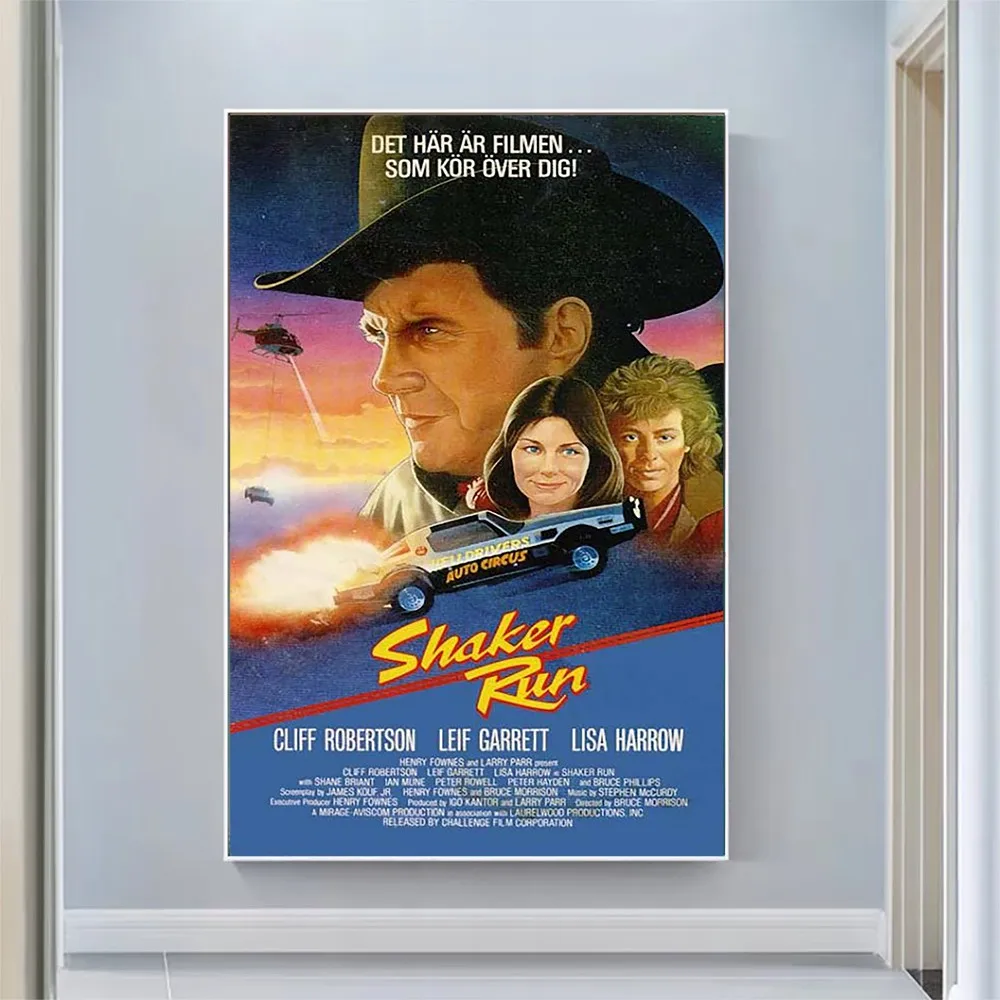 

V2038 Shaker Run Vintage Classic Movie Wall Silk Cloth HD Poster Art Home Decoration Gift