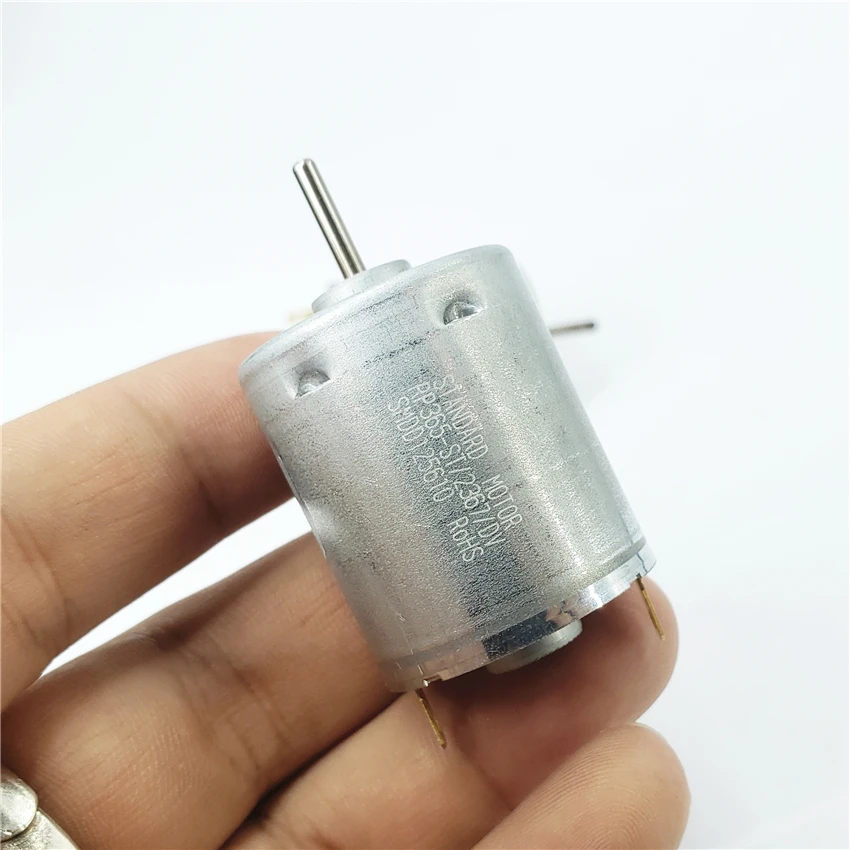 Precious 365-2367 DC Motor High Speed Strong Torque DC12V 13500RPM Metal Brush Motors For DIY Boat Car Ship Model Power Motor