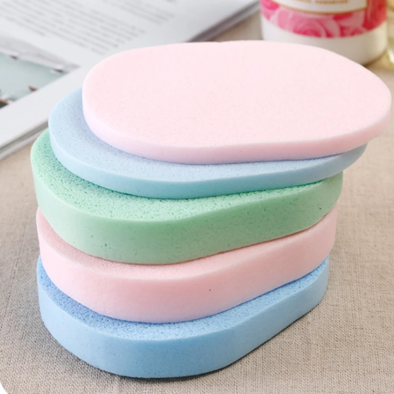 100pcs/lot Random Color Soft Facial Puff Face Cleanse Washing Sponge Exfoliator Cleansing Sponge Puff Facial Cleanser brush