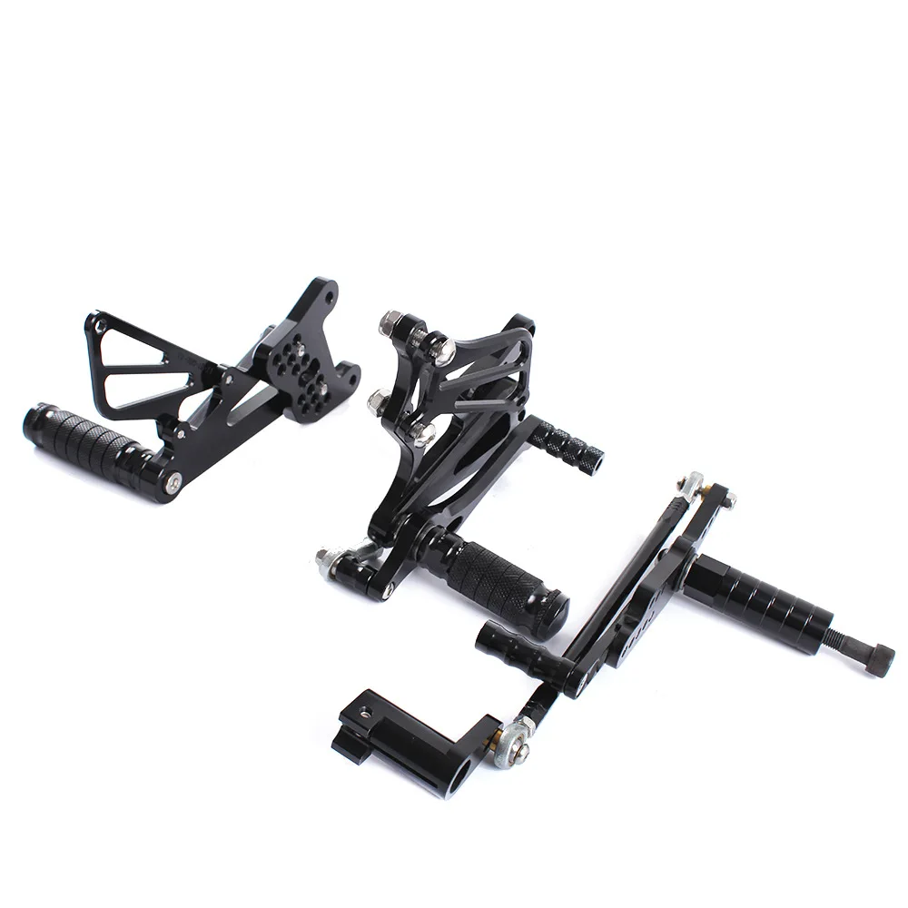 Motorcycle CNC Aluminum Adjustable Rear Set Foot Pegs For YAMAHA YZF R1 2007 2008 YZF-R1 YZFR1