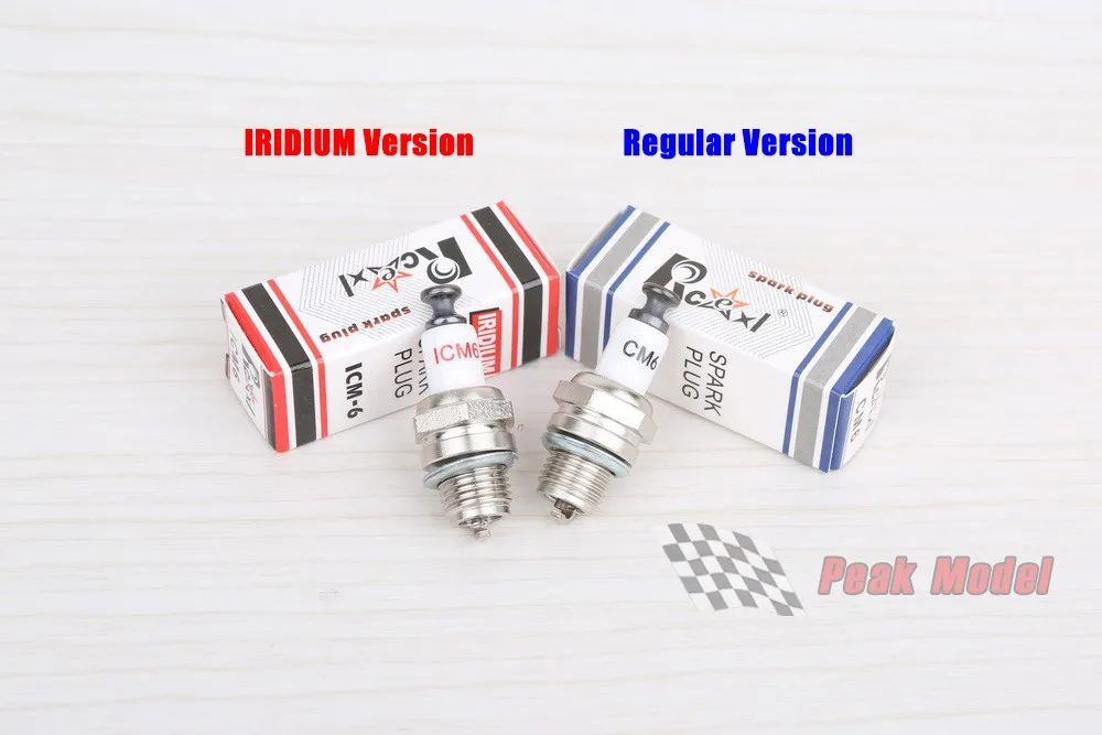 Rcexl ICM-6 10mm CM6 CM-6 10MM Iridium Spark Plug For DA DLE Gas Engine DLE20/20RA/30/RA/40/55/55RA/60, DLE111, DLA56, DLA32