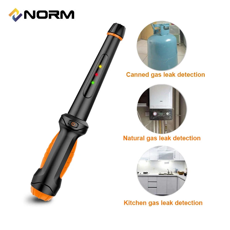 NORM Auto Alarm  Gas Detector Leak Tester for Methane Gas, Natural Gas, Liquefied Petroleum Gas, Combustible and Flammable Gas