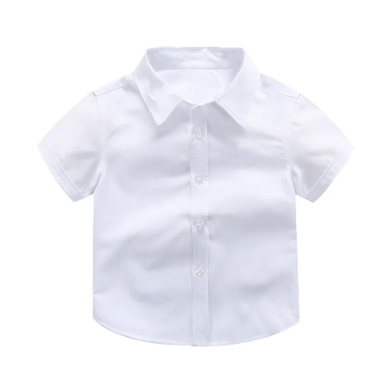 IENENS Summer Kids Boys Shirt Tops Clothes Children Toddler Baby Formal Cotton T-shirt Clothing Blouse 3 4 5 6 7 8 9 10 11 Years