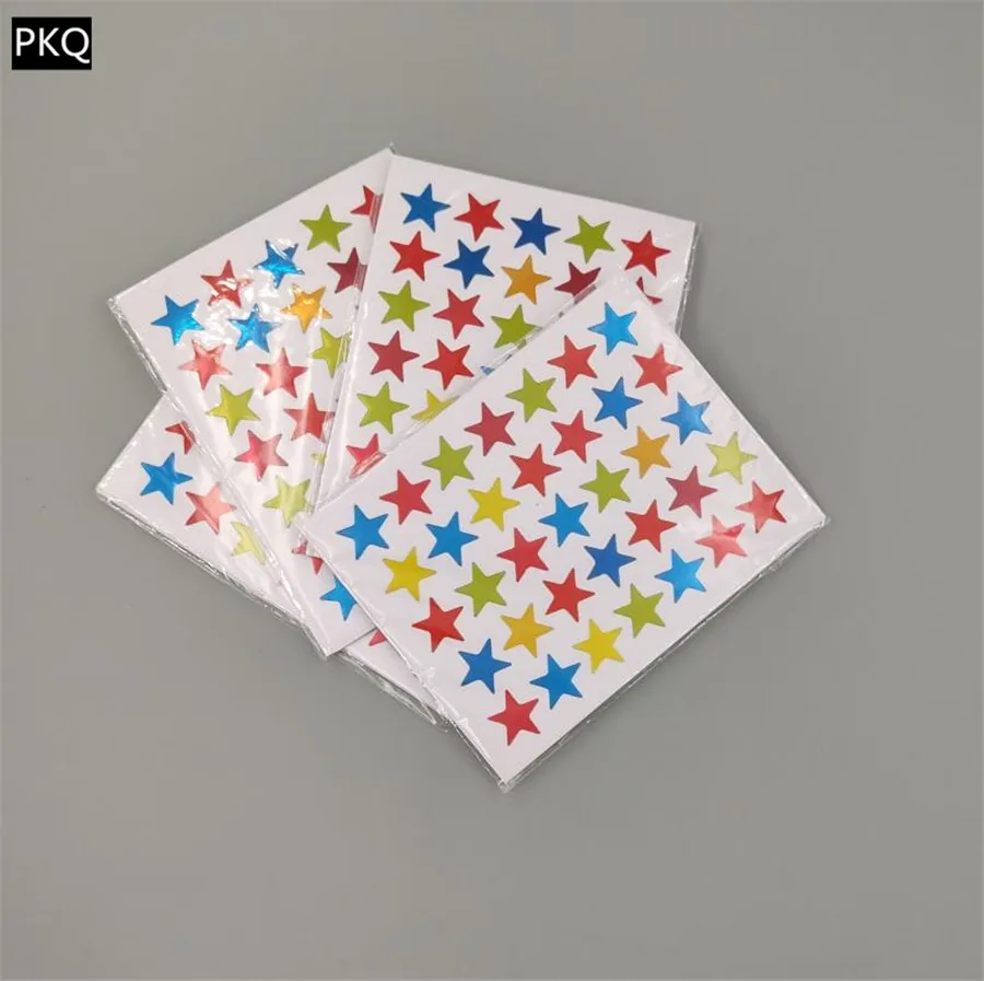 350pcs/bag Golden Star Shape Stickers Labels For School Children Teacher Reward Sticker Gift Kid Hand Body Sticker Toys