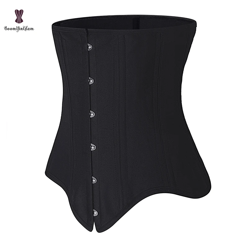 20 Steel Boned Waist Trainer Corset Underwire Long Torso Girdle Plus Size Underwear Waispe Woman Shapers