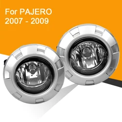 Car Fog Light Assembly for Mitsubishi Pajero 2007 2008 2009 Left & Right Fog Lamp with Switch Harness Covers Fog Lamp Kit