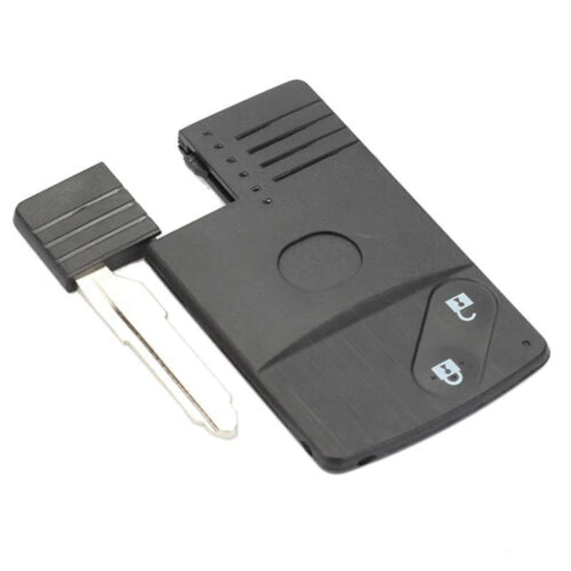 2 Button Smart Card Remote Key Shell Case for Mazda 5 6 CX-7 CX-9 RX8 Miata