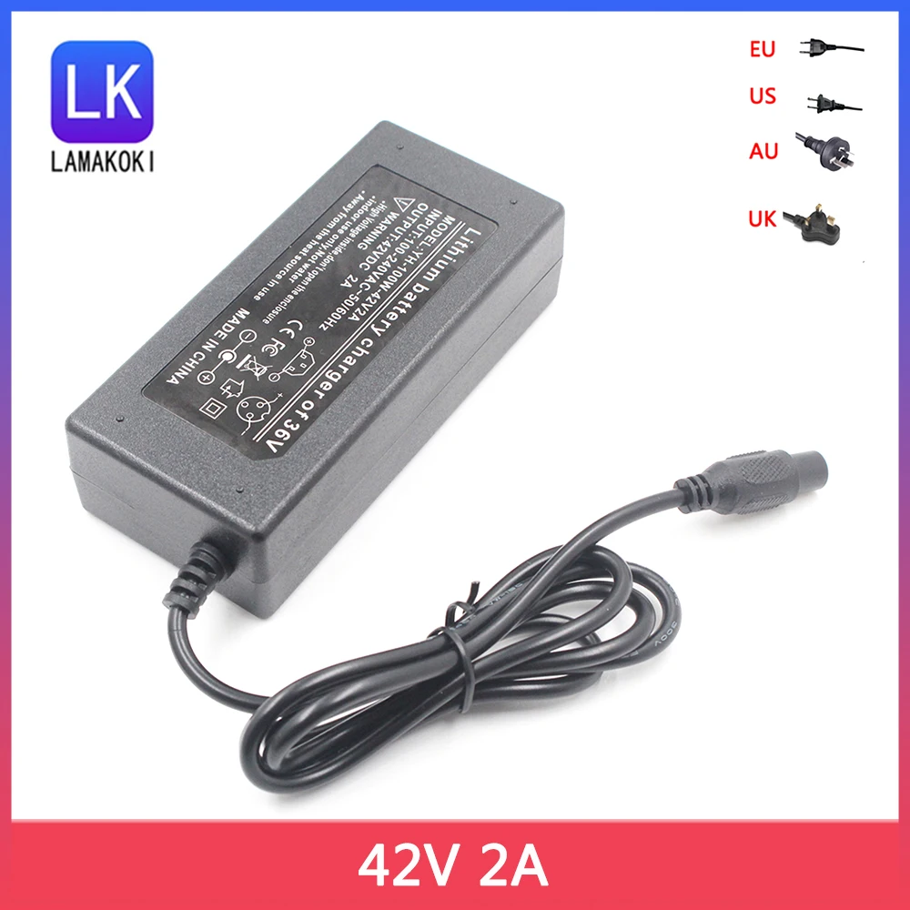 

42V 2A US EU Plug Power Suppky Adapter Charger For 2 Wheel Self Balancing Scooter For Hoverboard Unic