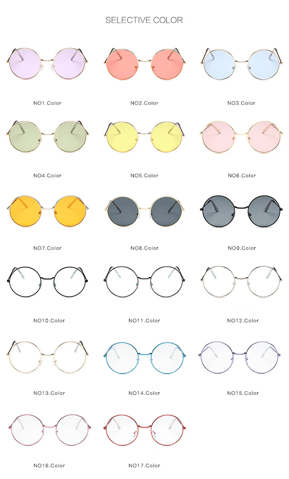 MUSELIFE 2026 Runde Damen-Sonnenbrille UV400 Retro Metall-Sonnenbrille mit Verlaufsgläsern Vintage-Spiegel Luxus-Brillen – Detail 4
